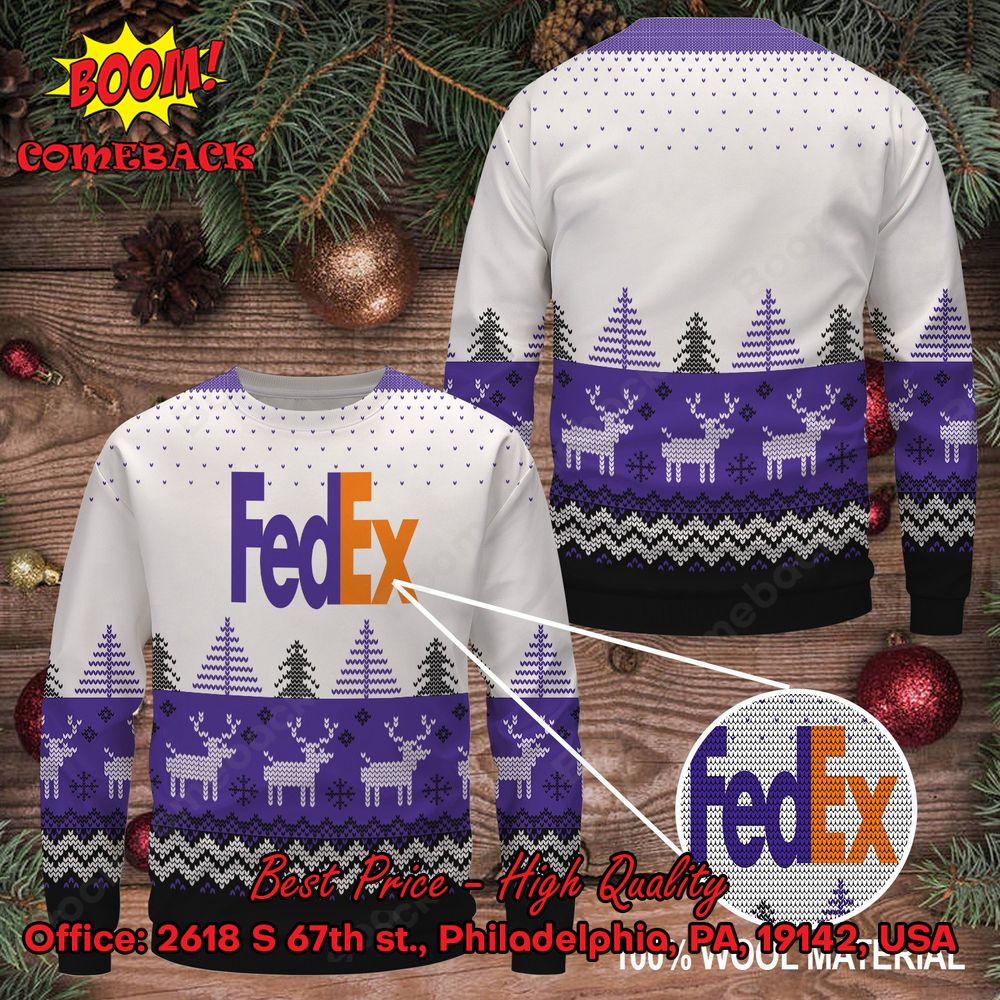 FedEx Ugly Christmas Sweater