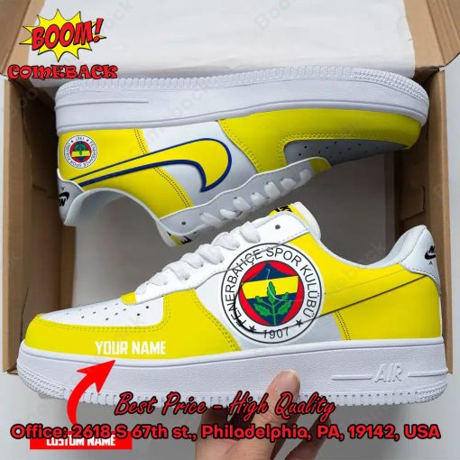 Fenerbahce S.K. Personalized Name Nike Air Force Sneakers