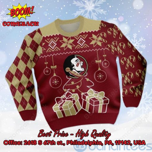 Florida State Seminoles Christmas Gift Ugly Christmas Sweater