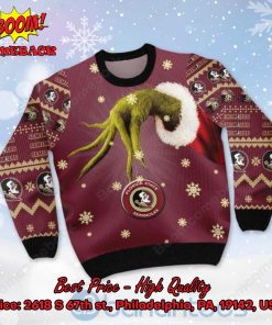 florida state seminoles grinch candy cane ugly christmas sweater 2 SeR2Z