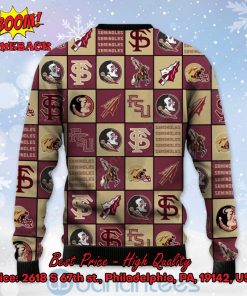 florida state seminoles logos ugly christmas sweater 3 LQEQB