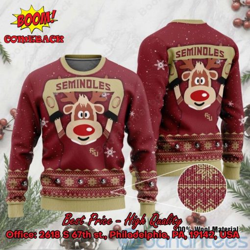 Florida State Seminoles Reindeer Ugly Christmas Sweater