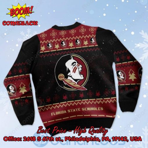 Florida State Seminoles Snoopy Dabbing Ugly Christmas Sweater