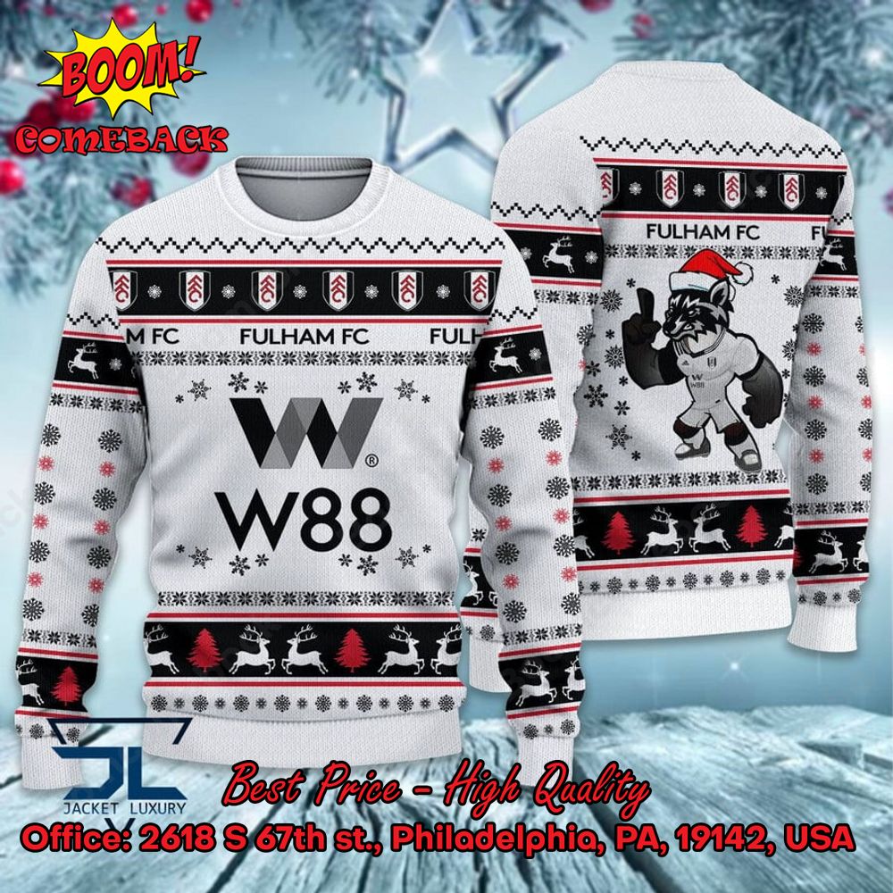 Fulham FC Mascot Ugly Christmas Sweater