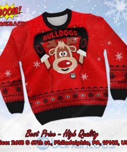 georgia bulldogs reindeer ugly christmas sweater 2 3UbVf