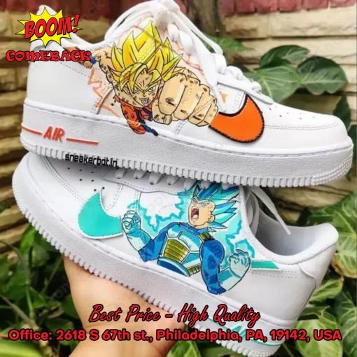 Goku Vegeta Nike Air Force Sneakers