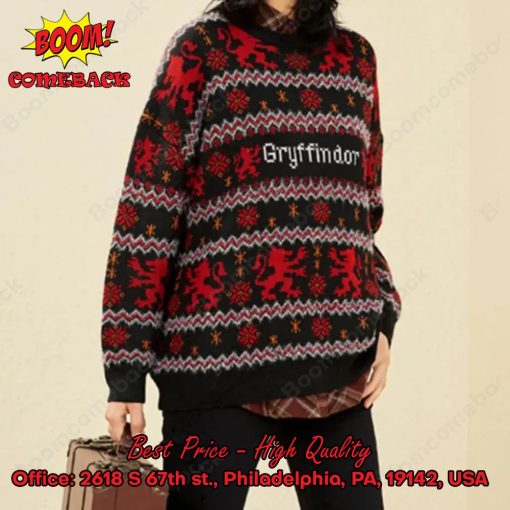 Harry Potter Gryffindor House Ugly Christmas Sweater