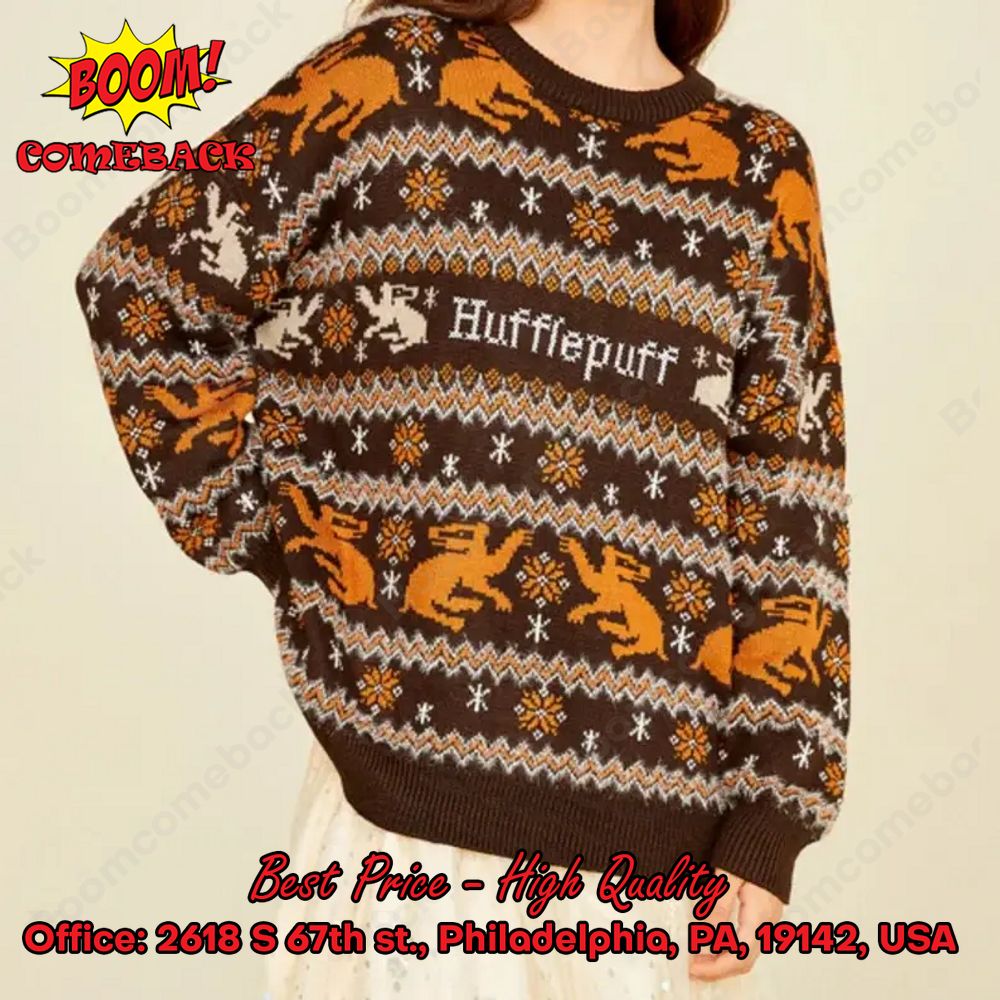 Harry Potter Hufflepuff House Ugly Christmas Sweater