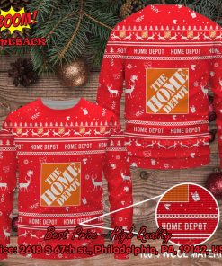 Home Depot Reindeer Ugly Christmas Sweater