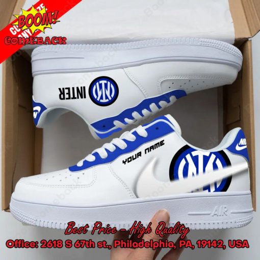 Inter Milan Personalized Name Nike Air Force Sneakers