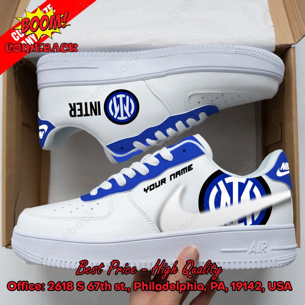 Inter Milan Luxury Nike Air Force Sneakers