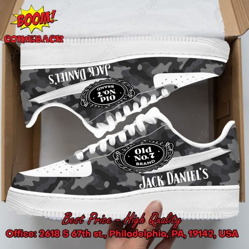 Jack Daniel’s Camo Nike Air Force Sneakers