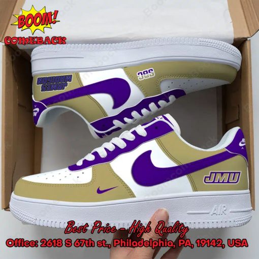 James Madison Dukes NCAA Nike Air Force Sneakers