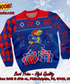 Kansas Jayhawks Christmas Gift Ugly Christmas Sweater
