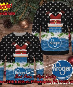 Kroger Santa Claus On Chimney Ugly Christmas Sweater