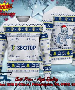Leeds United Mascot Ugly Christmas Sweater