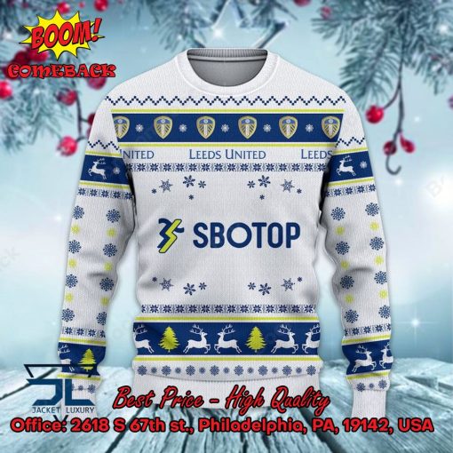 Leeds United Mascot Ugly Christmas Sweater