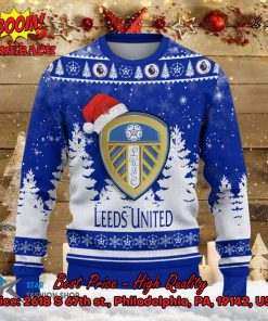 leeds united santa hat ugly christmas sweater 2 ZEaJq