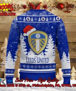 leeds united santa hat ugly christmas sweater 3 r8GPn