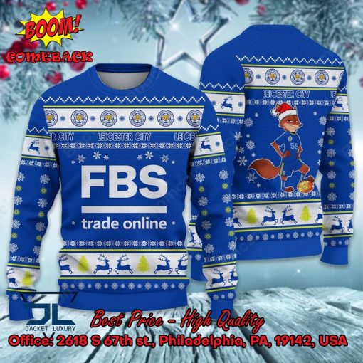 Leicester City Mascot Ugly Christmas Sweater