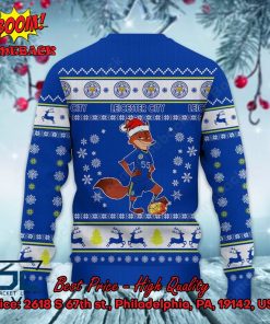 leicester city mascot ugly christmas sweater 3 WuigN