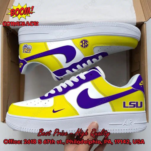 LSU Tigers NCAA Nike Air Force Sneakers