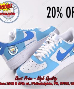 Manchester City FC Luxury Nike Air Force Sneakers