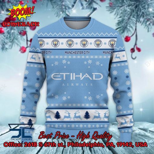 Manchester City Mascot Ugly Christmas Sweater