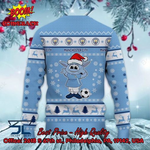 Manchester City Mascot Ugly Christmas Sweater