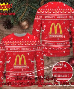 McDonald’s Reindeer Ugly Christmas Sweater