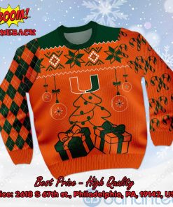 miami hurricanes christmas gift ugly christmas sweater 2 3veVk