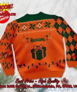 miami hurricanes christmas gift ugly christmas sweater 3 BOFwb
