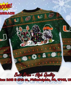 miami hurricanes star wars ugly christmas sweater 3 RAtvz