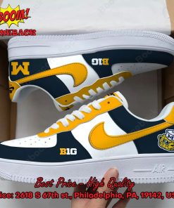 Michigan Wolverines BIG NCAA Nike Air Force Sneakers