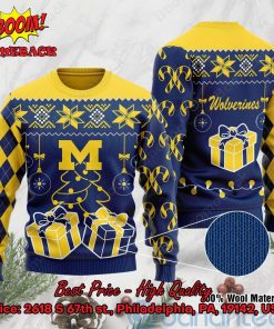 Michigan Wolverines Christmas Gift Ugly Christmas Sweater