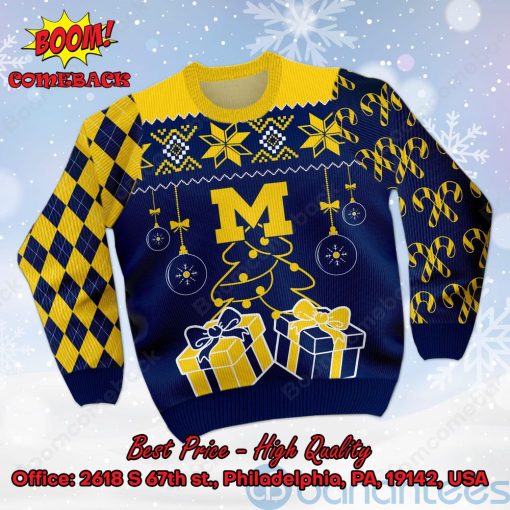 Michigan Wolverines Christmas Gift Ugly Christmas Sweater