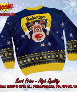 michigan wolverines reindeer ugly christmas sweater 3 fyYNN