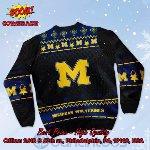 Michigan Wolverines Snoopy Dabbing Ugly Christmas Sweater