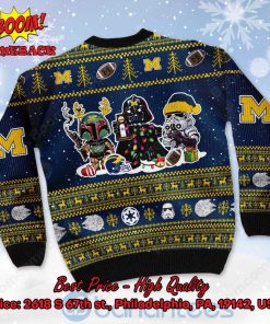 michigan wolverines star wars ugly christmas sweater 3 oK7ct
