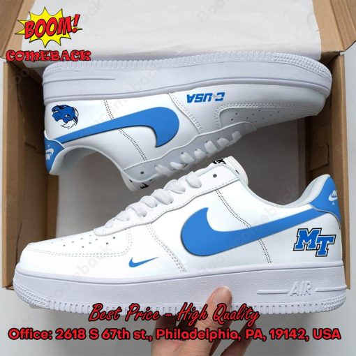 Middle Tennessee Blue Raiders NCAA Nike Air Force Sneakers