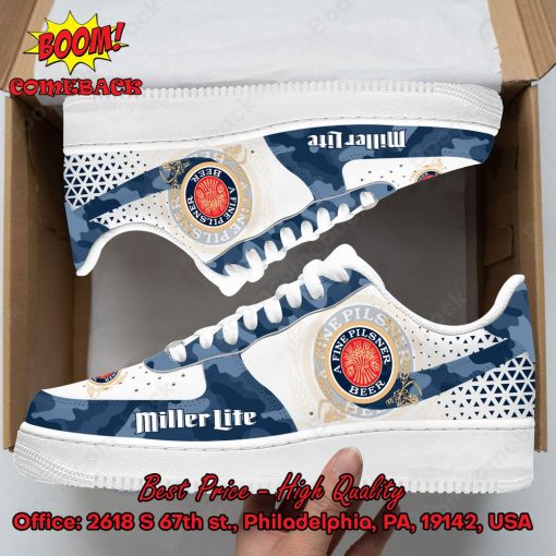 Miller Lite Camo Style 2 Nike Air Force Sneakers
