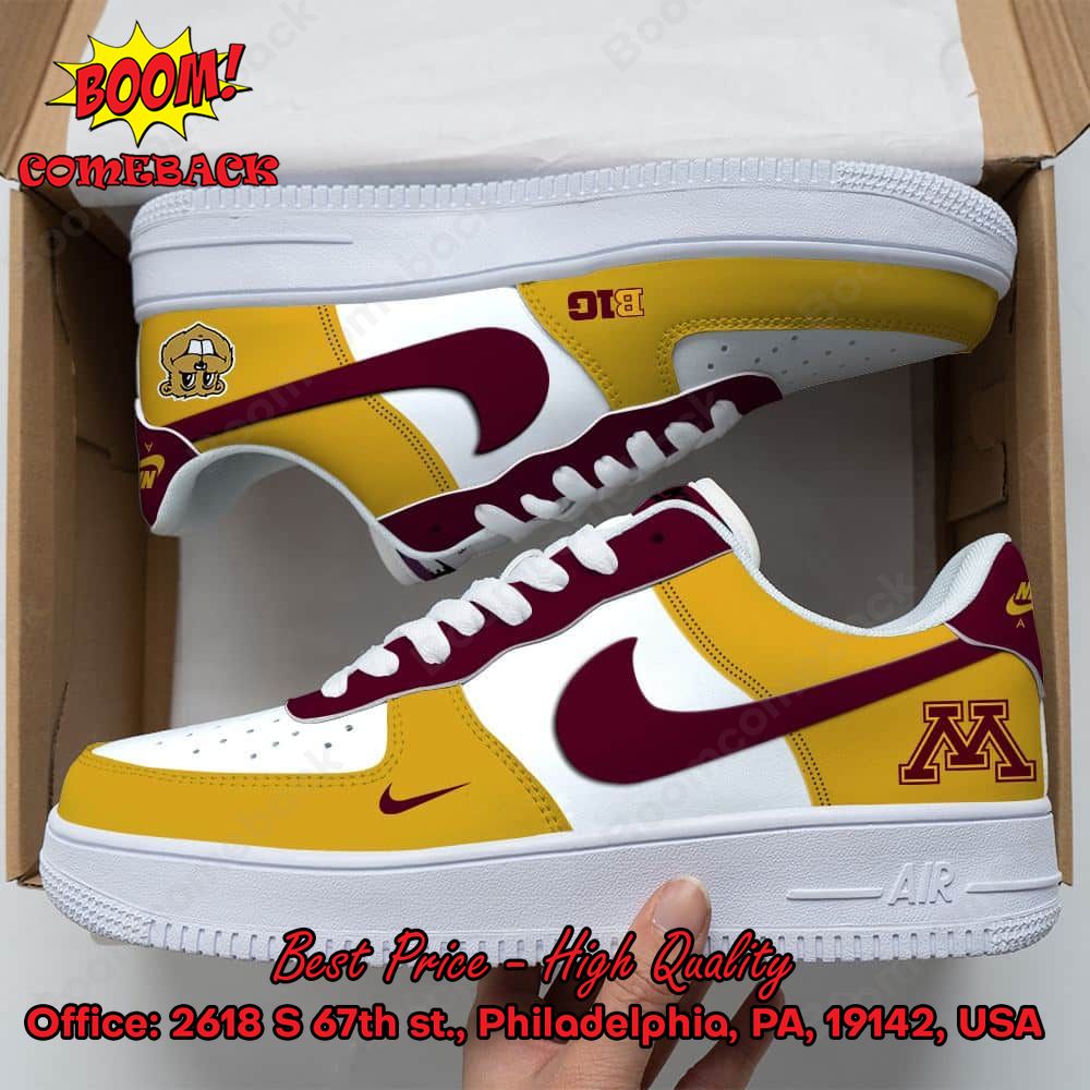 Minnesota Golden Gophers NCAA Nike Air Force Sneakers