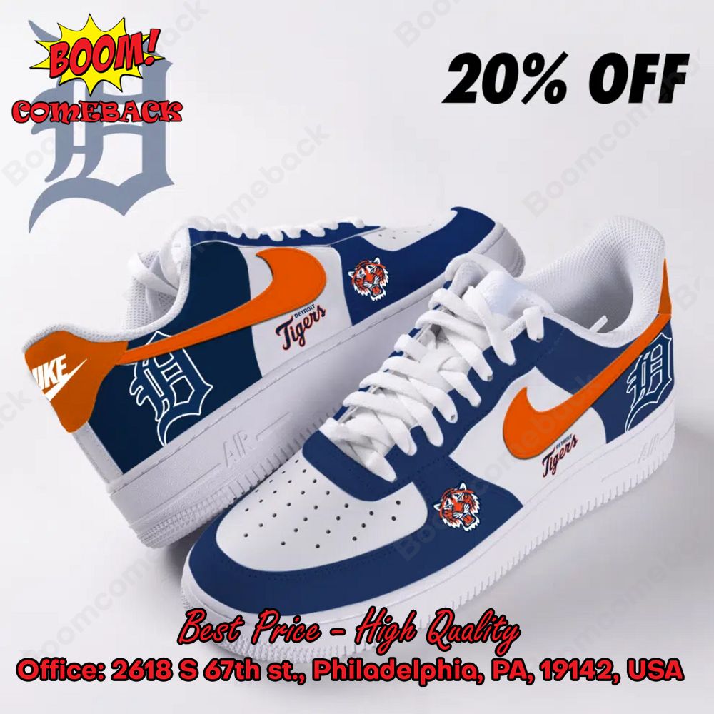 MLB Detroit Tigers Nike Air Force Sneakers