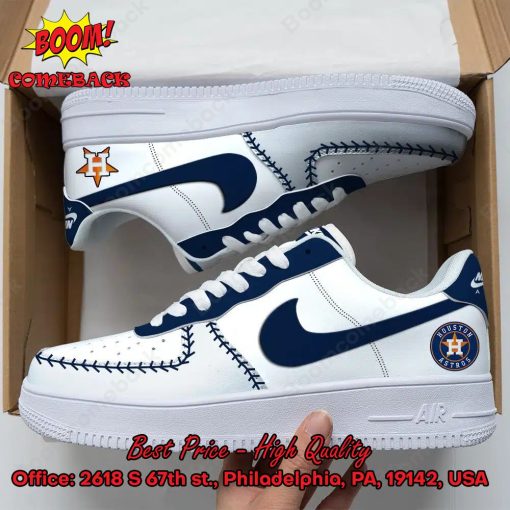MLB Houston Astros Baseball Nike Air Force Sneakers
