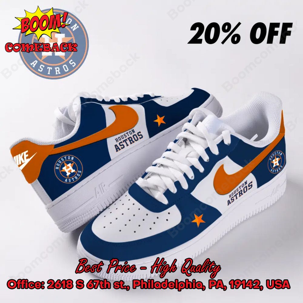 MLB Houston Astros Nike Air Force Sneakers