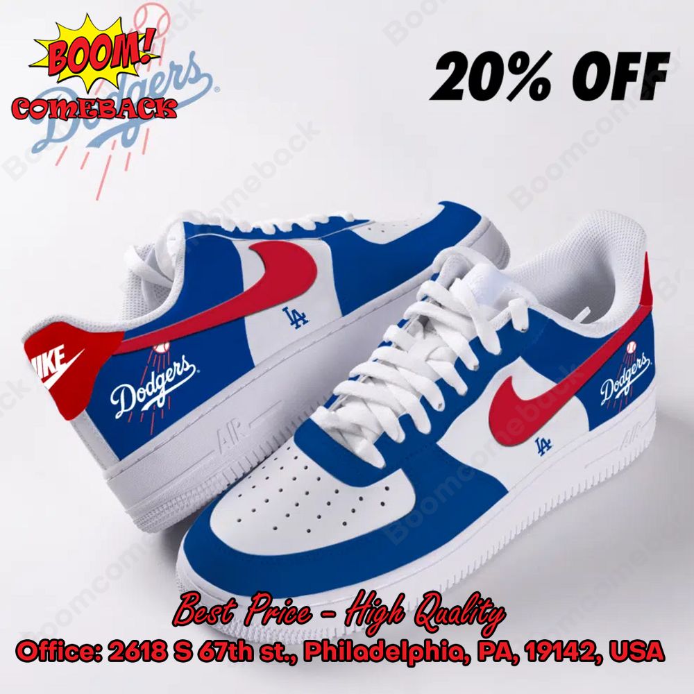 MLB Los Angeles Dodgers Nike Air Force Sneakers