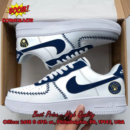 MLB Milwaukee Brewers Baseball Nike Air Force Sneakers