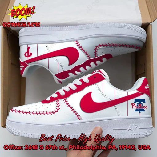 MLB Philadelphia Phillies Baseball Nike Air Force Sneakers
