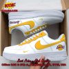 NBA Los Angeles Lakers Yellow White Nike Air Force Sneakers