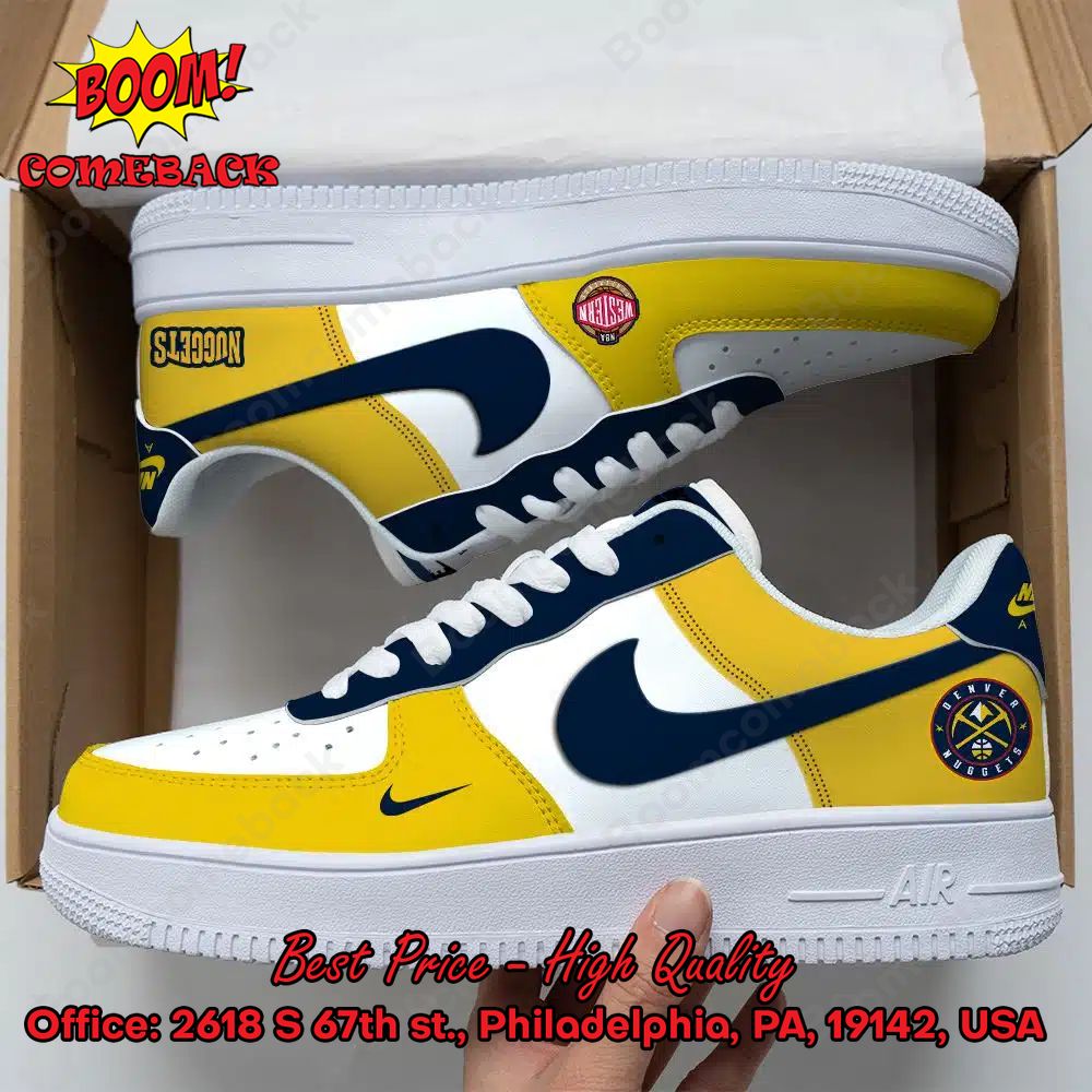 NBA Western Denver Nuggets Nike Air Force Sneakers